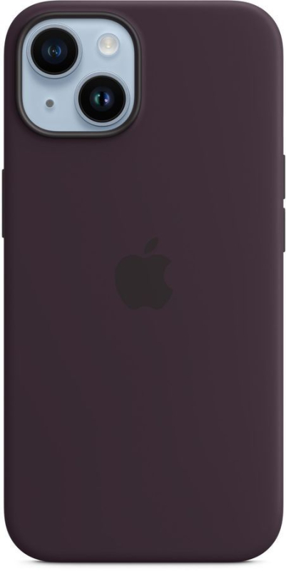 Купить Чехол Apple iPhone 14 Silicone Case with MagSafe, elderberry (MPT03FE/A)